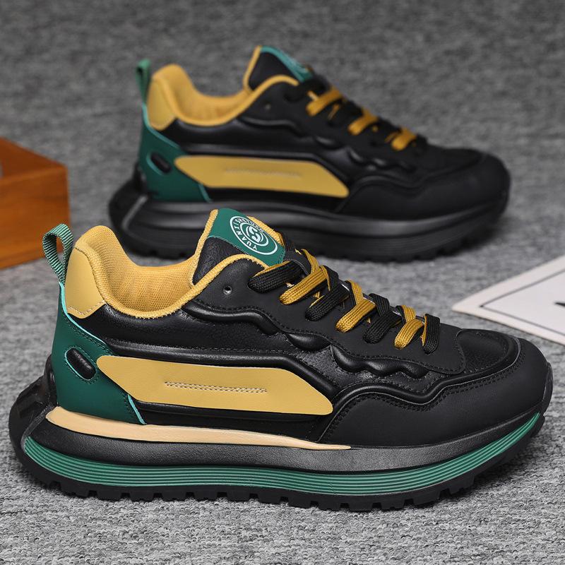 Men's Shoes Autumn and Winter 2025 New Breathable Casual Sports Shoes Non-slip Soft-soled White Shoes Men's Trendy Dad Shoes