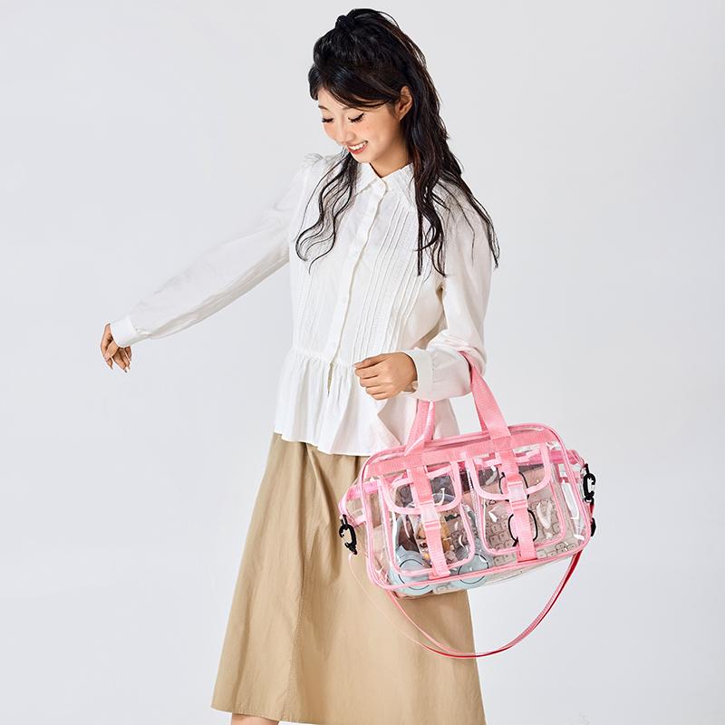 Прозрачная дорожная сумка женская большая вместительная сумка для йоги сумка для плавания