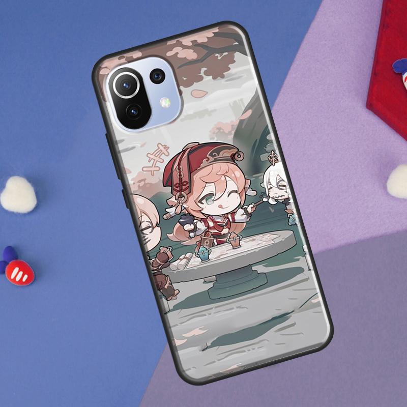 Чехол Genshin Impact Chibi для Xiaomi 14T Pro 11T 12T 13T 13 14 Ultra POCO X7 Pro X3 X5 F3 F5 F6 M6 X6 Pro
