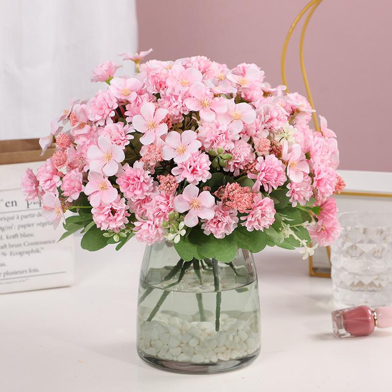 2PCS Artificial flowers, artificial flowers, daisies, artificial flowers, home decoration flowers, artificial flowers.