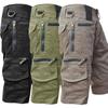 Outdoor Mens Waterproof Tactical Short Pants for Men Shorts Multi-pocket Cargo Quick Dry Shorts Summer Outdoor Shorts Casual Straight Pants