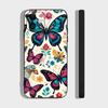 Art Butterfly For IPhone 17 Air 16 15 14 13 12 11 Pro Black Soft Cover Phone Case