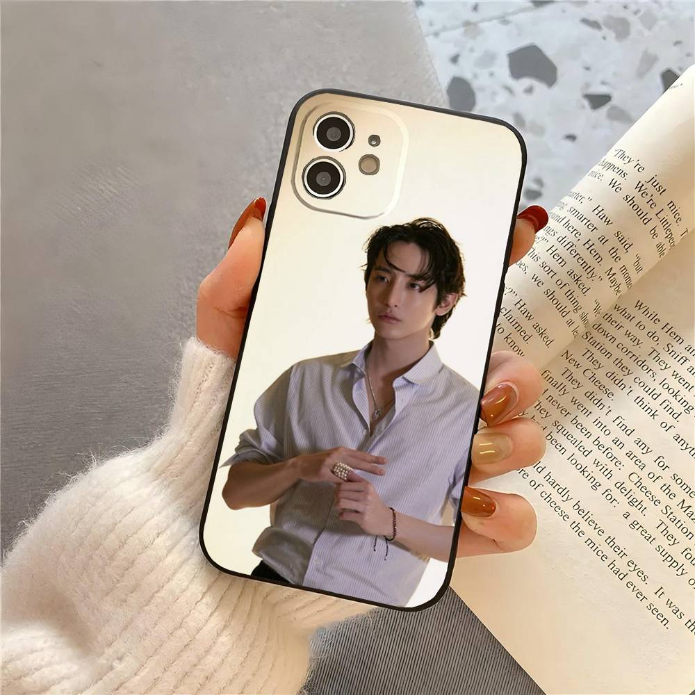 Чехол для телефона корейской знаменитости Ли Су Хёка для IPhone 17 Air 16 15 14 13 Pro Max 11 12 Черный силиконовый чехол