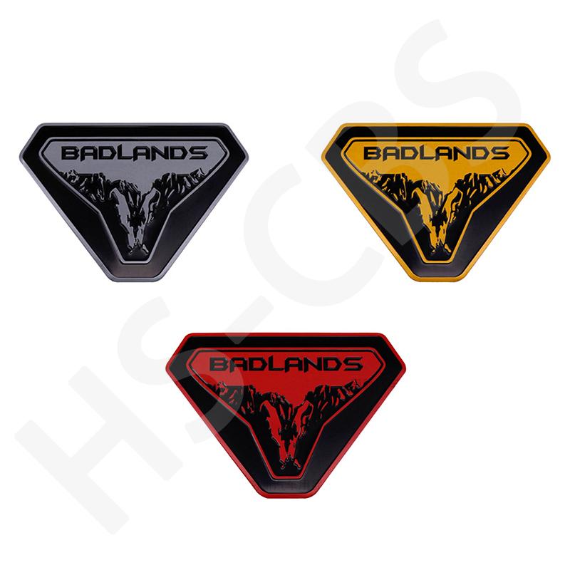 3D Алюминиевые Наклейки на Автомобиль Badlands Наклейка на Заднюю Крышку Багажника Значок Эмблема Декоративная Наклейка для Кузова Автомобиля Внешние Аксессуары