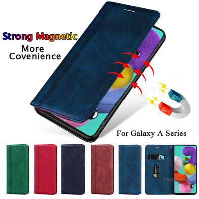 Роскошный магнитный кожаный чехол для Samsung Galaxy A51 A71 A01 A11 A21 A31 A41 A81 A91, флип-чехол для Samsung A70 A50 A30 A40 A20 A10 M30 S, чехол-кошелек