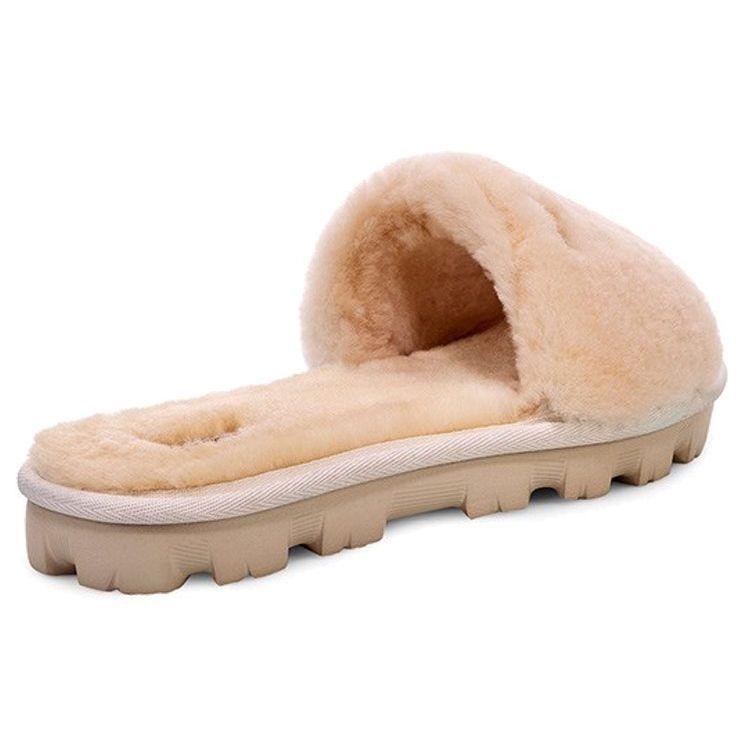 UGG Мягкая и удобная резиновая подошва Нескользящие антибактериальные шлепанцы Женская обувь Натуральный 1100892-NAT