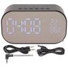 Alarm Clock Bluetooth Speaker Smart Speaker with Clock with 3 Adjustable Level BrightnessBlack