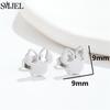 Fashion Cute Mini Mouse Ear Stud Earrings For Women Stainless Steel Minnie Girls Piercing Earings Jewelry Accessories Gifts