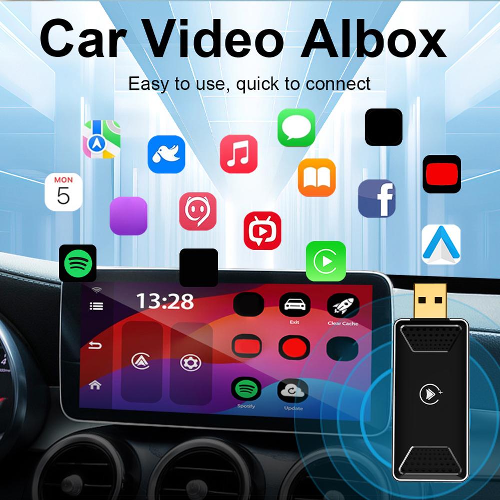 Беспроводной адаптер Carplay Android Auto, Android 12 Carplay AI Box, проводной беспроводной Carplay Dongle для проводных автомобилей CarPlay