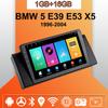 Автомобильное радио Android Auto Carplay для BMW 5 E39 E53 X5 1996-2004 Мультимедийный проигрыватель Головное устройство Стерео GPS Навигация BT WIFI 1+16 ГБ