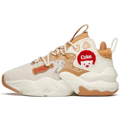 Coca Cola X Lifestyle Series C37 амортизирующие нескользящие низкие кроссовки женские кроссовки коричневые белые 122148080S-1
