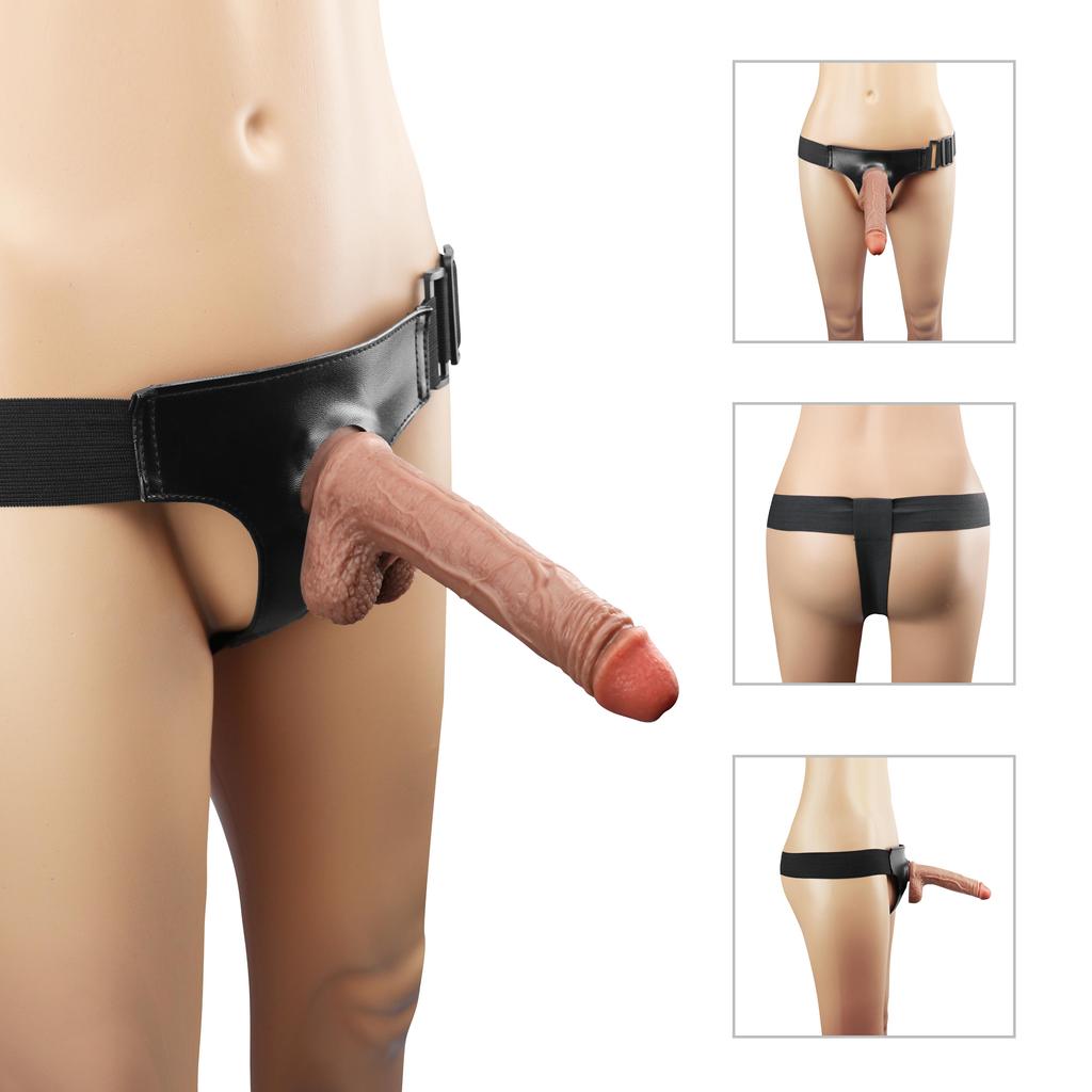 Harness Strap-On Realistic Dildos Anal G-spot Stimulation Prostate Massager Adult Sex Toys for Women Couple Lesbian