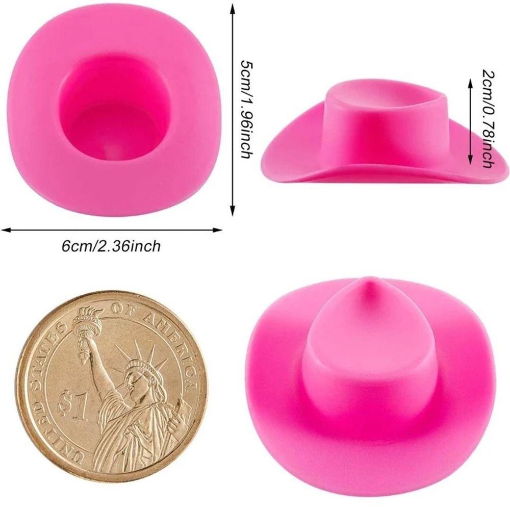 Cake Topper Mini Cowboy Hats Western Decor Doll Hats Dollhouse Decoration Bachelorette Party