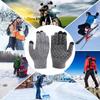 Electric Heated Gloves Touch Screen Knitted Gloves Hand Warmer Outdoor Riding Skiing Mitten for Cycling Driving Hiking Walking