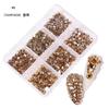 1 Box-Pre-made Nail Charm /Gems for 8 Best 3D Nail Supplies Bowknot/Crown /Glitter Rhinestones Nails Charms Diamonds