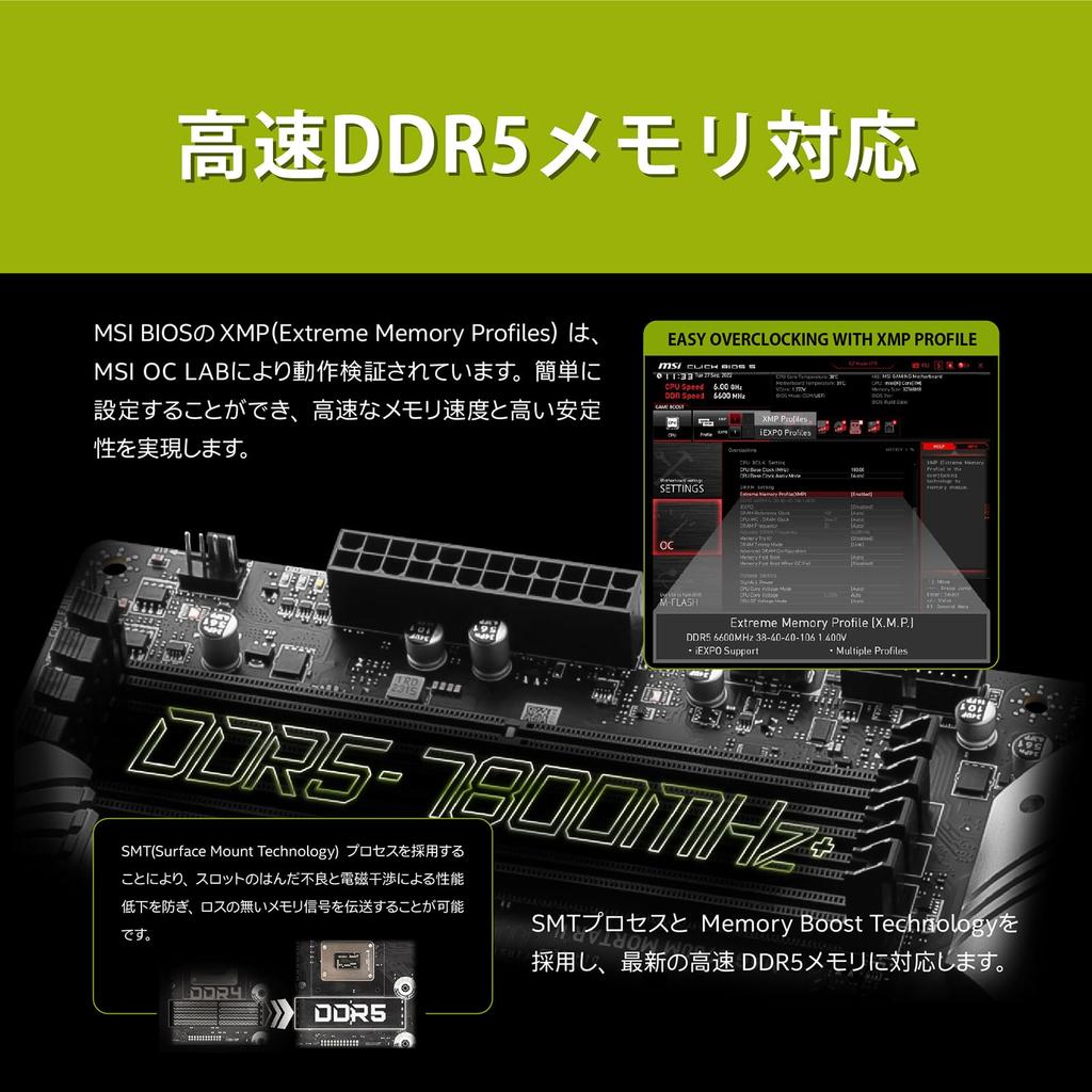 MSI Материнская плата ограниченного MAG B760M MORTAR II поколения B760 2024 белый мощный блок питания схема Intel CPU MB6470 [модель Amazon] 14th/13th [Intel