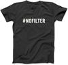Хэштег Социальные Сети Без Фильтра IG Популярная Тема #Nofilter Футболка Подарки от НКО Женская Мужская Майка Толстовка Худи Лонгслив Черный