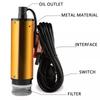 DC 12V24V Electric Submersible Oil Pump Portable Water Diesel Pump Stainless Steel Water Oil
