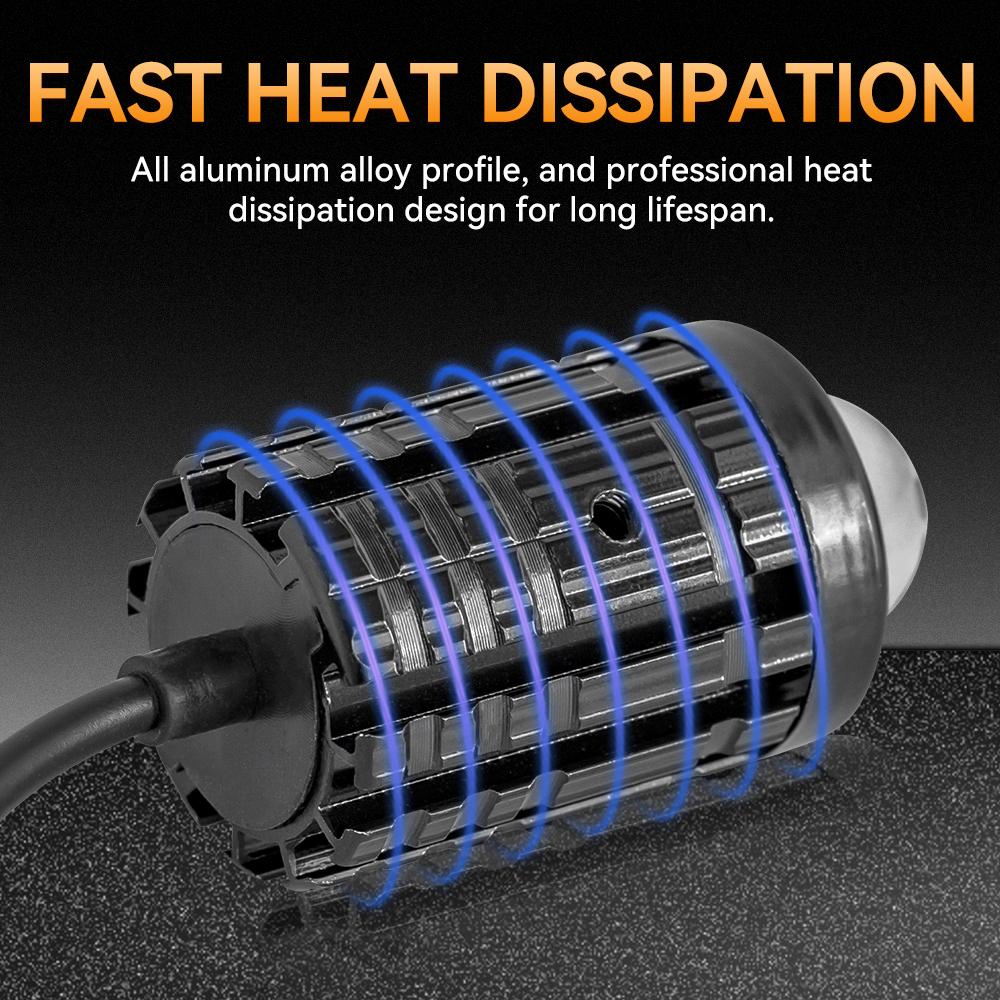 Мини Светодиодная Фара Прожекторная Линза Мотоциклетная Фара Квадроцикл Скутер для Вспомогательной Фары 1/2 шт. Мини Фара