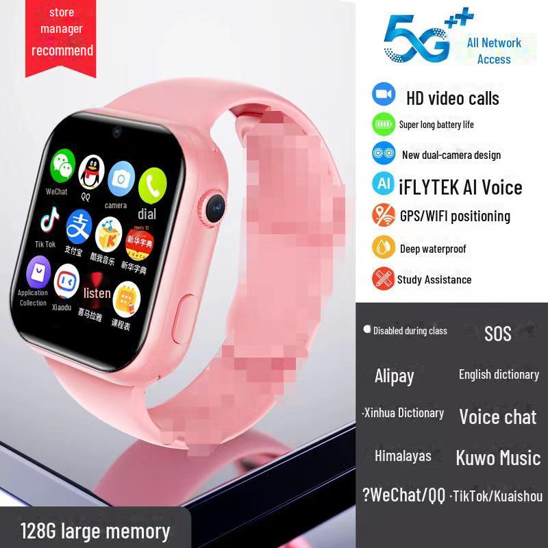 Детские умные часы 5G с GPS, видеозвонками, WiFi, платежами и ОС Android