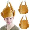 1pcs Funny Carnival Chicken Leg Hat Christmas Thanksgiving Decoration Turkey Hat Adult Carnival Hat Party Festive Cap Costume Dr