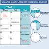 Super Large Wall Sticker 2026 Calendar Reusable Matte Whiteboard Home Work Planner Year-Round Planning Tool
