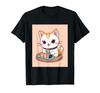Вещи печатные Kawaii, кот, суши, милый, просо, японский, футболка