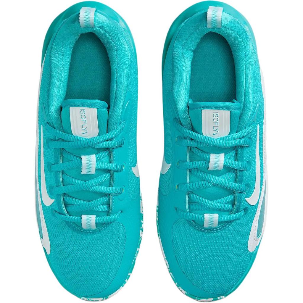 Nike ISOFLY Slip Resistant Cushioning With Rebound Low Top Children's Basketball Shoes Blue Sneakers FN4384-300