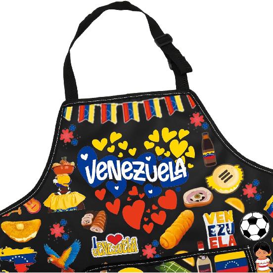 JNIAP Venezuelan Kitchen Apron Venezuela Lover Gifts Venezuelan Chef Gift Venezuela Flag Apron