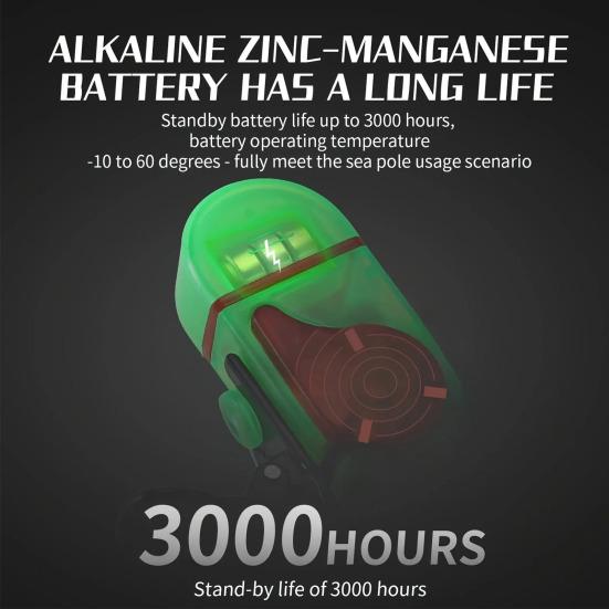 Сигнальная лампа поклевки на рыбалке с зажимом 80 дБ Ночной световой сигнал для удочки