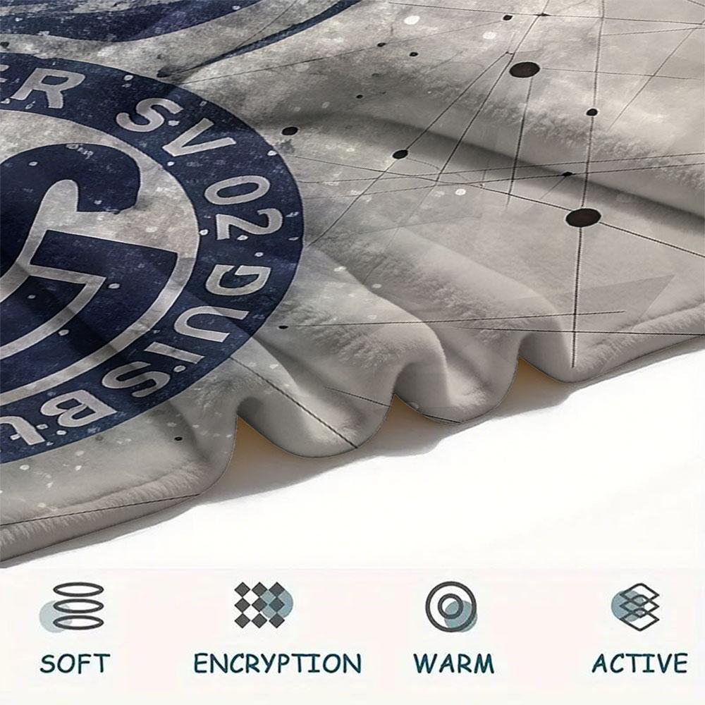 1PC MSV Duisburg Patterned Flannel Blanket Suitable For All Seasons for Home Decor Warmth and Comfort Gifts Holiday Present