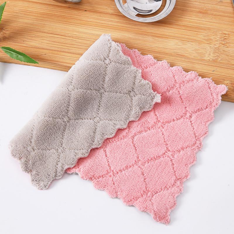 1pcs Kitchen Towels And Dishcloths Rag Set 9.4in*5.5in Small Dish Towels For Washing Dishes Dish Rags For Everyday Cooking Baking-Random Color