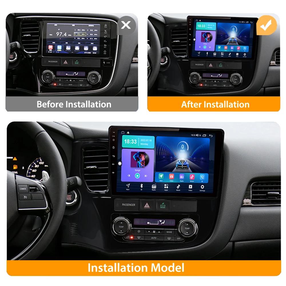 Для Mitsubishi Outlander 3 GF0W GG0W 2012-2018 Android автомобильный радиоприемник мультимедийный плеер 2 Din GPS головное устройство 1 + 16 ГБ