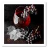 Canvas print, A glass of wine and grapes