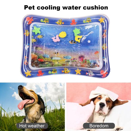 Игровой коврик с датчиком воды, утолщенный охлаждающий коврик для воды, интерактивный сенсорный коврик для воды, многофункциональный детский игровой коврик для кошек и детей