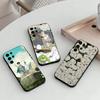 Чехол для телефона с аниме «Мальчик и цапля» для Samsung S25,24,23,22,30,21,10,9,Ultra,Plus,Lite,FE,4,5 G Мягкий черный чехол