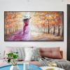 Nordic Landscape Oil Painting Printed On Canvas Modern Women Wall Art Scandinavian Posters Canvas Art Picture for Living Room