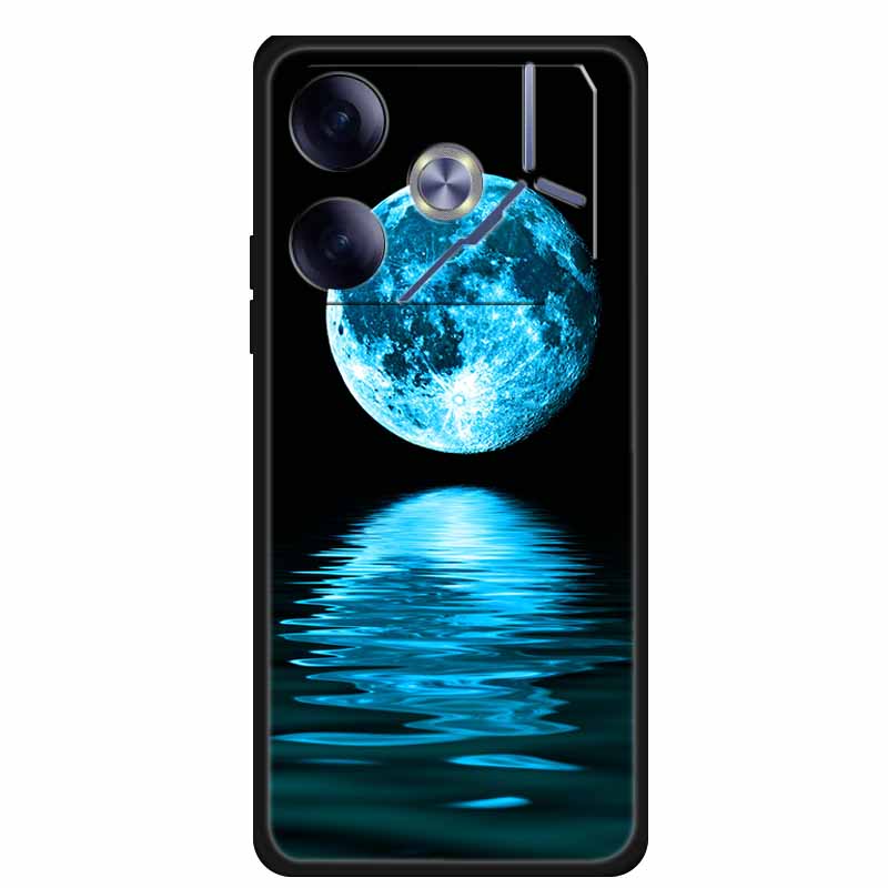 Чехол для телефона Tecno Pova 6 Задняя крышка Ударопрочный Черный Силикон Мягкий Funda для Tecno Pova 6 Чехол Pova6 6.78" Capas Coque