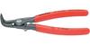 KNIPEX Precision Snap Ring Pliers for 4941-A01 Shafts, Red, 90° Bent, 3-10mm