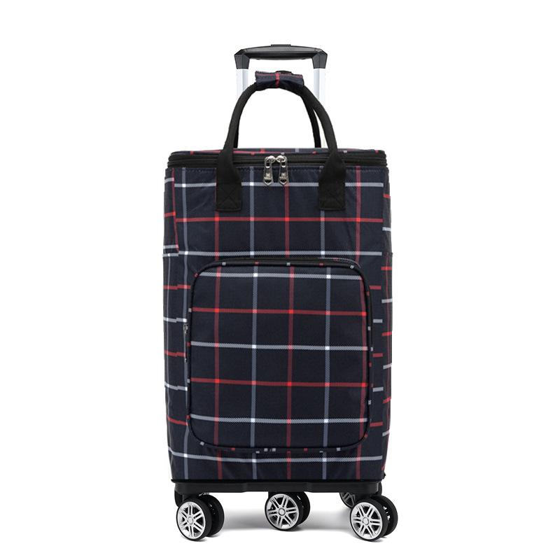 Складная Портативная Тележка для Продуктов с Сумкой - Бытовая Тележка для Супермаркета