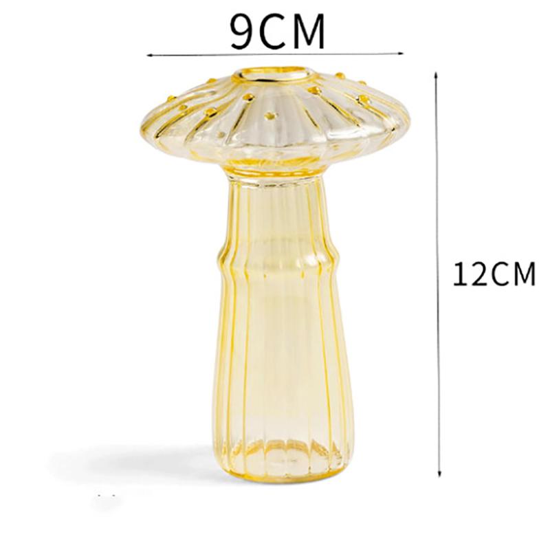 Ваза 1 шт. Прозрачный стеклянный гриб, настольное украшение для дома, гидропонная цветочная композиция, ароматерапия, отель, домашний интерьер, гостиная
