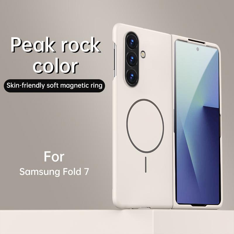Ультратонкий магнитный чехол для Samsung Galaxy Z Fold 7 6 5 4 3 ZFold7 Z Fold6 Fold5 Fold4 Безрамочный для Magsafe Тонкий матовый чехол