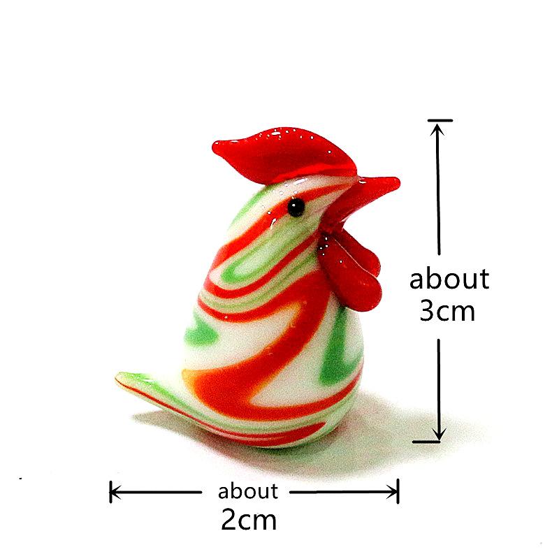 Easter Decor Kawaii Glass Chick Ornaments Cute Animal Mini Figurine for Diy Fairy Garden Dollhouse Home Desk Decoration Supplies
