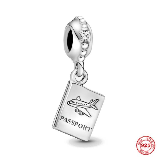 925 серебряных модных очаровательных бусин для оригинального браслета DIY ювелирных изделий