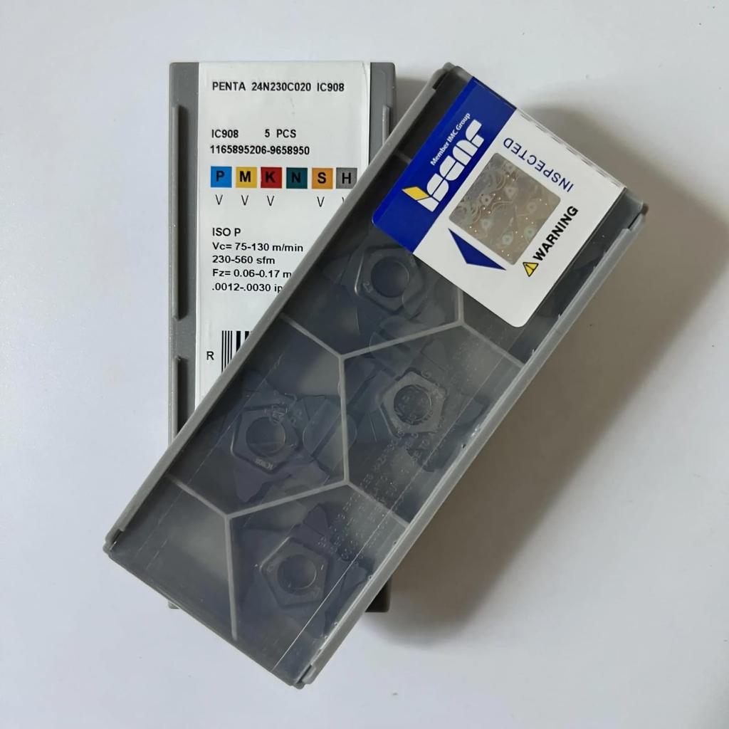 ISCAR / PENTA 24N230C020 IC908 / Original Genuine CNC Alloy Blade 5 Pcs