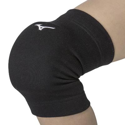 Mizuno Наколенник для волейбола с накладками, набор из 2 шт., Junior Free V2MYA400, черный/белый