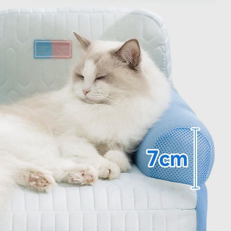 Кровати для кошек Летняя охлаждающая кровать для питомца Подушки для котят Товары Домики Коврик для собак Корзина Аксессуар Домики Аксессуары Вещи для щенков