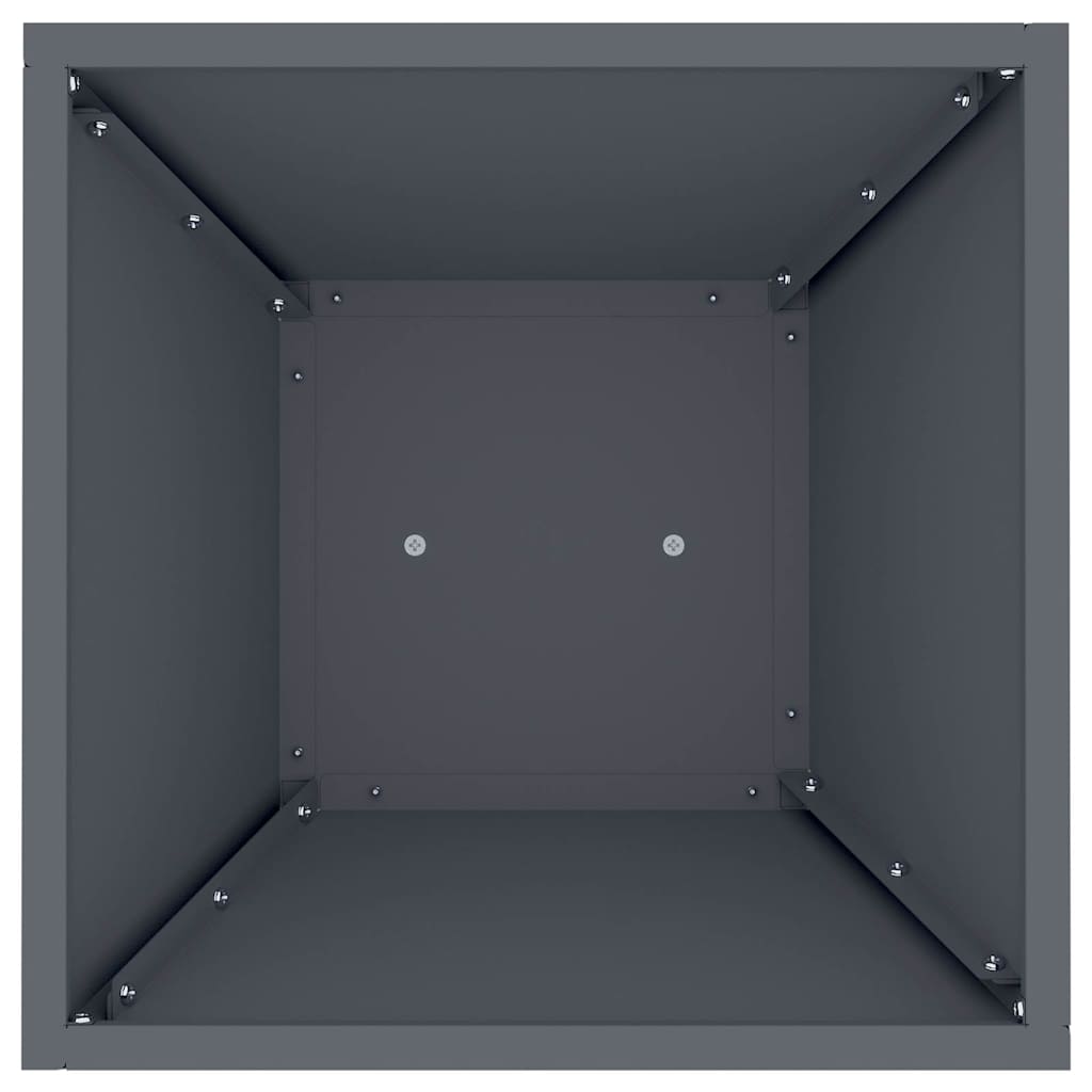 Column Planter 2 pcs Anthracite 35 x 35 x 73 cm