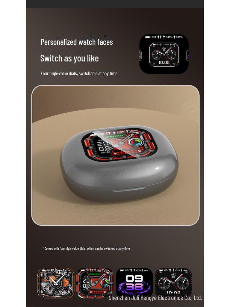 Наушники Q16Pro Bluetooth с шумоподавлением и умным сенсорным экраном