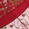 Vintage Mesh Flower Embroidered Skirt Elegant Sweet A-line Skirt For Spring Summer